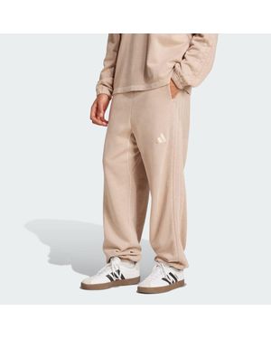 adidas All Szn French Terry Washed Loose Hose - Natur