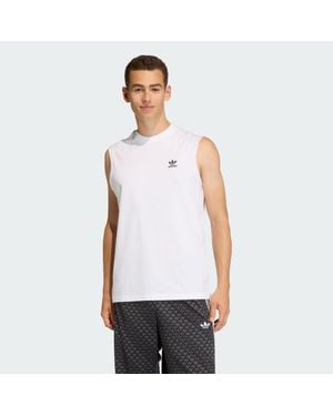 adidas Trefoil Essentials Sleeveless Tank Top - White