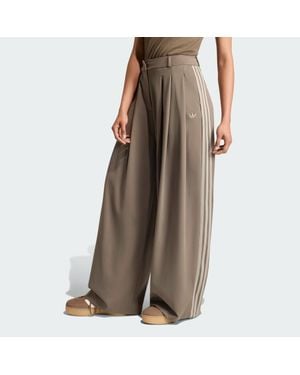 adidas Pantalón Plisado - Marrón