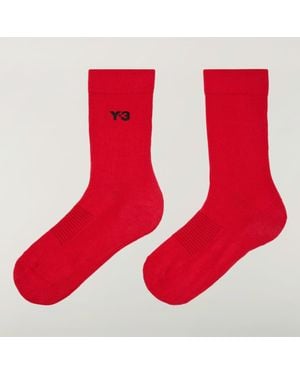 adidas Y-3 Classic Crew Socks - Red