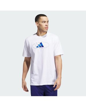 adidas Camiseta 2000S Logo Basketball Graphic - Blanco