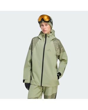 adidas Terrex Xperior Hybrid Primeknit Climaproof+ Jacket - Green