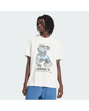 adidas Hockey Bear Graphic T-Shirt - White