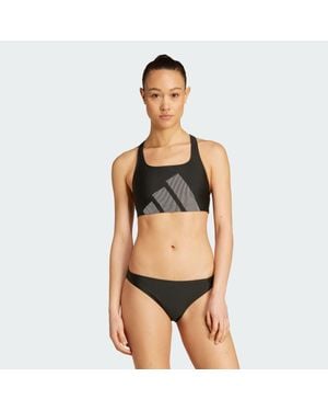 adidas Big Bars C-Back Bikini Set - Black