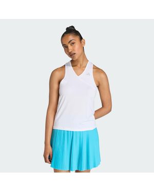 adidas Camiseta De Tirantes Y Cuello De Pico De Tenis Club Climacool - Azul
