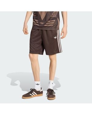 adidas Firebird Engineered Stripes Shorts - Brown