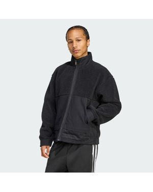 adidas Chaqueta Premium Essentials Polar Fleece Full-Zip - Negro