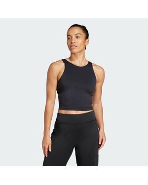 adidas Yoga Crop Tank With Inner Shelf Bra - Black