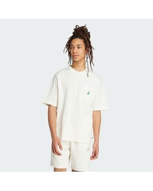 adidas Dog Soccer Patch Pocket Graphic Tee - White