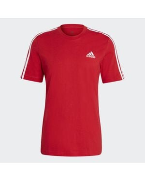 adidas Essentials 3-stripes T-shirt - Red
