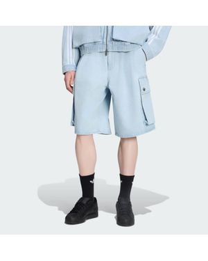 adidas Adilenium Season 5 Denim-Cargoshorts - Blau