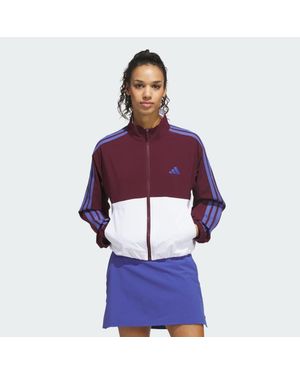 adidas Beyond The Course Colourblock Twistweave Full-Zip Jacket - Purple