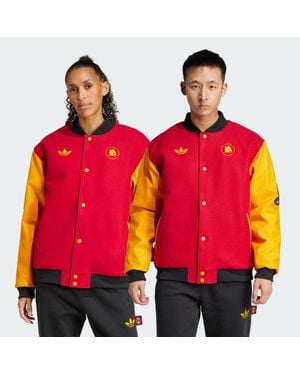 adidas As Roma Graphic Jacket (Gender Neutral) - Red
