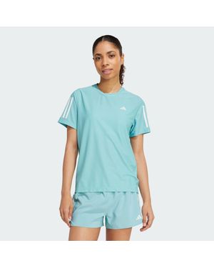 adidas Own The Run Tee - Blue