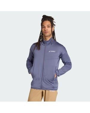 adidas Terrex Xperior Climawarm Light Fleece Jacket - Blue