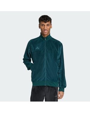 adidas Velour Track Top - Green