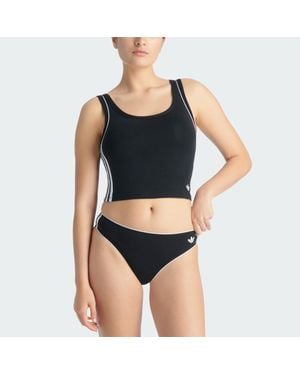 adidas Adicolor Comfort Flex Cotton Tanga – Unterwäsche - Schwarz