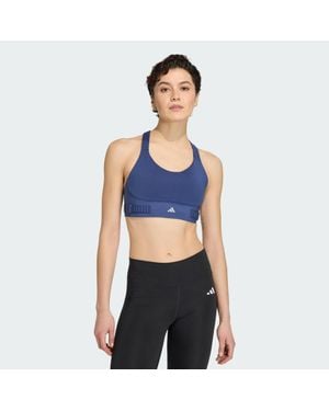 adidas Fastimpact Luxe Run High-Support Bra - Blue