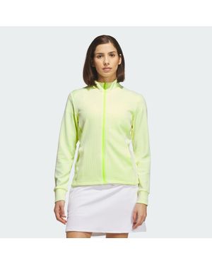 adidas Chaqueta Con Cierre De Cremallera Performance Texture - Amarillo