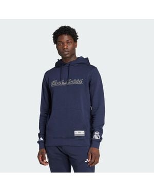 adidas Sudadera Con Capucha Del Real Madrid Us Pack - Azul