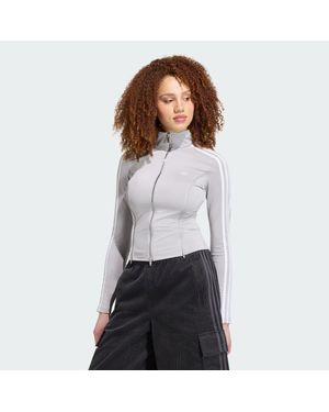 adidas X Mia Marquez Long Sleeve Zipped T-Shirt - Grey