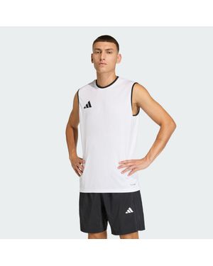 adidas Entrada26 Sleeveless Jersey - White