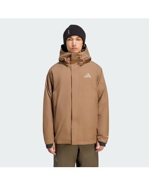 adidas Chaqueta Aislante De Dos Capas Terrex Multi Climaproof - Marrón