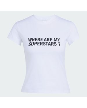 adidas Where Are My Superstars Wmns T-Shirt - White