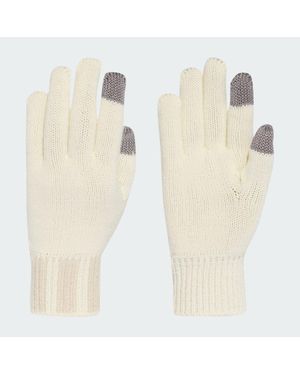 adidas Logo Knit Gloves - Blanco