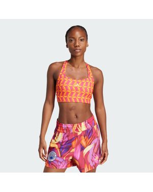 adidas X Farm Rio Medium-Support Bra - Red