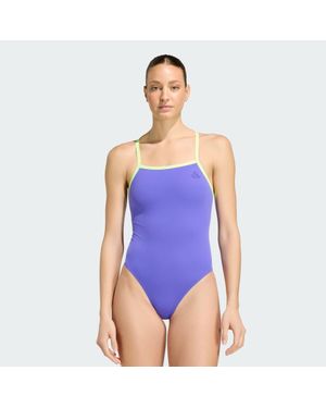 adidas Bañador Con Tirantes Finos Y Espalda En V - Azul
