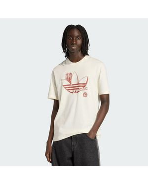 adidas Fc Bayern Seasonal Graphic T-Shirt - White