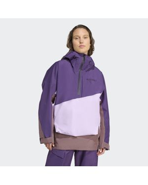 adidas Terrex Xploric 2 Layer Lined Climaproof Anorak - Purple