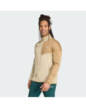 adidas Terrex Xperior Climawarm Light Fleece Jacket - Natural