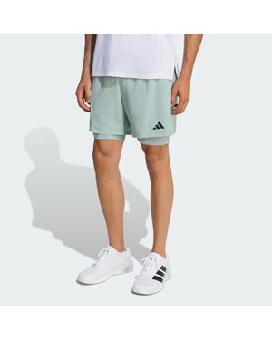 adidas D4T Workout 2In1 Shorts - Blue