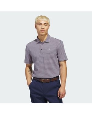 adidas Originals Stripe Pique Polo - Purple