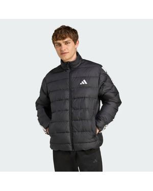 adidas Anorak Aislante Con Capucha Essentials Climawarm 3 Stripes - Negro
