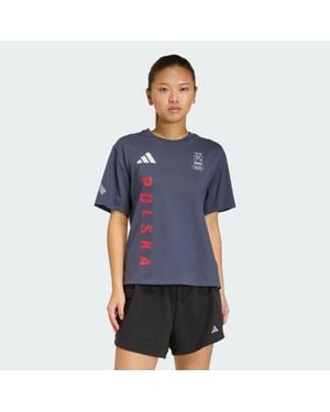 adidas Poc Z.N.E. T-Shirt Für Damen - Blau