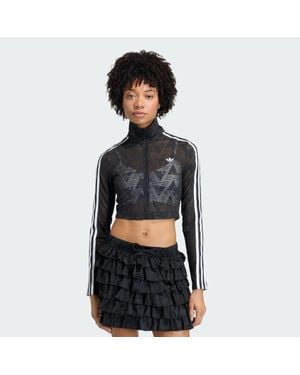 adidas Firebird Classic Lace Track Top - Black