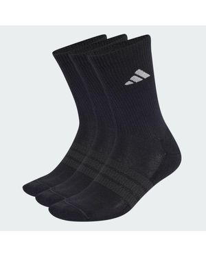 adidas Cushioned Sportswear Crew Socks 3 Pair Pack - Black