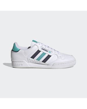 Adidas continental 80 white blue best sale