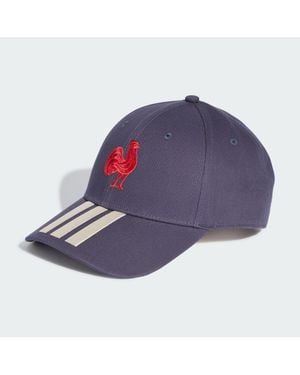 adidas France Rugby 3 Stripes Baseball Cap - Blue