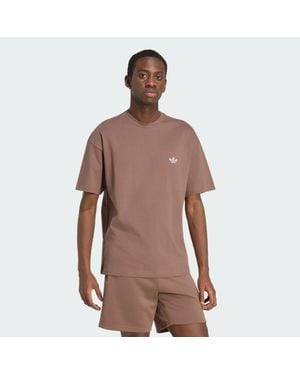 adidas Trefoil Essentials Spacer Loose T-Shirt - Brown