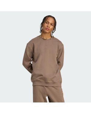 adidas Premium Essentials Crew Sweatshirt - Brown