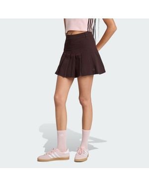 adidas Originals Twill Pleated Skirt - Multicolour