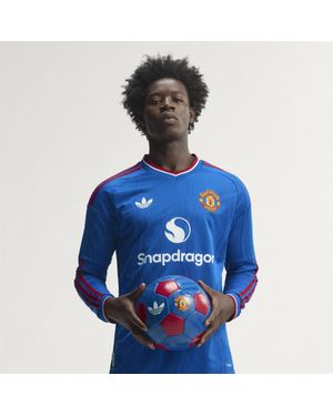 adidas Manchester United 26/27 Away Authentic Jersey Longsleeve - Blue