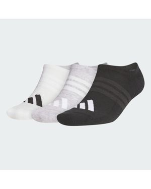 adidas Performance 3 Pack No Show Socks - Black