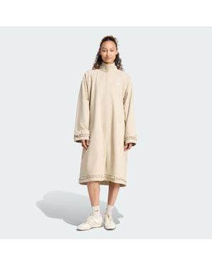 adidas Pleated Track Top Coat - Natural