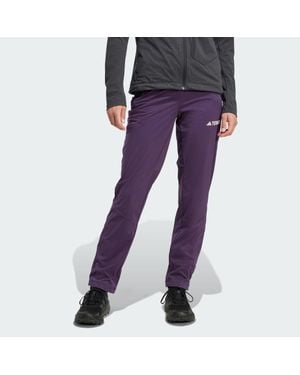 adidas Terrex Xperior Cross-Country Ski Softshell Joggers - Purple