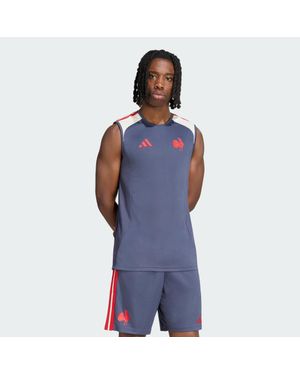 adidas France Rugby Singlet - Blue